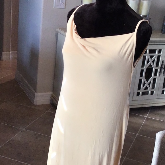 Danielle Bernstein maxi dress, straps are adjustable, light tan color, size XXL - Picture 2 of 7